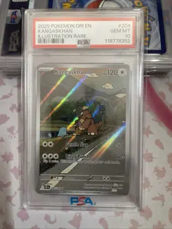 Pokemon TCG - Kangaskhan 204/182 Sv10 Destined Rivals IR Holo EN PSA 10 2025 - Image 1