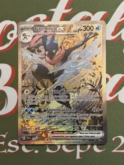 Pokemon TCG Greninja ex 132 S & V Shrouded Fable Black Star Promo NM+ Boxfresh - Image 1