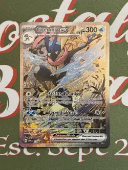 Pokemon TCG Greninja ex 132 S & V Shrouded Fable Black Star Promo NM+ Boxfresh - Image 2