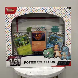151 Poster Collection Box 3 Packs Scarlet & Violet Pokemon TCG **SEALED/NEW** 820650853166 - Image 1