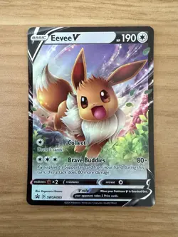 Pokemon Eevee V SWSH065 Sword & Shield Star Promo Near Mint NM - Image 1