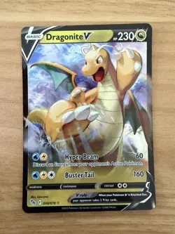 Dragonite V Holo Ultra Rare Pokemon GO 049/078 Near Mint NM - Image 1