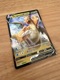 Dragonite V Holo Ultra Rare Pokemon GO 049/078 Near Mint NM - Image 2
