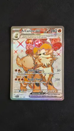Pokemon Scarlet & Violet - Arcanine EX Ultra Rare 224/198 - Image 1