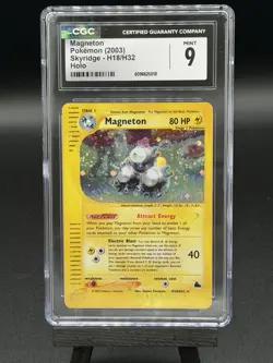 2003 POKEMON MAGNETON H18 SKYRIDGE E-READER HOLO RARE - CGC 9 MINT - VERY CLEAN - Image 1
