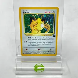 Pokemon TCG WOTC Promo Meowth Pokemon Promo 10 Holo English - Image 1