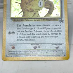 Pokemon TCG WOTC Promo Meowth Pokemon Promo 10 Holo English - Image 4