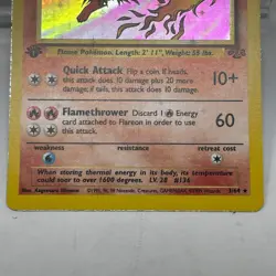 Pokemon TCG Jungle Flareon 1st Edition 3/64 Holo English - Image 4