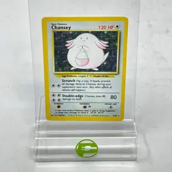 Pokemon TCG Base Set Chansey 3/102 Holo English - Image 1