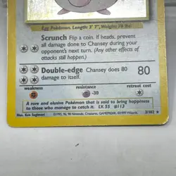 Pokemon TCG Base Set Chansey 3/102 Holo English - Image 4