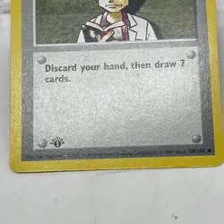 Pokemon TCG Base Set Professor Oak 1st Edition 88 Regular English - Image 4