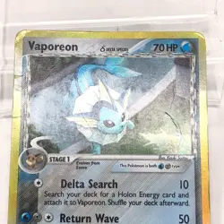 Pokemon TCG EX Delta Species Vaporeon 18/113 Holo English - Image 3