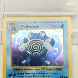 Pokemon TCG Base Set Poliwrath (Shadowless) 13/102 Holo English - Image 3