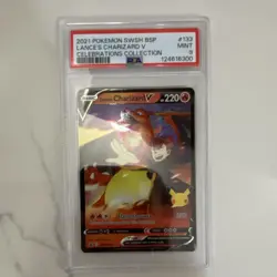 2021 Pokemon TCG Lance's Charizard V SWSH133 Holo Promo PSA 9 English - Image 1