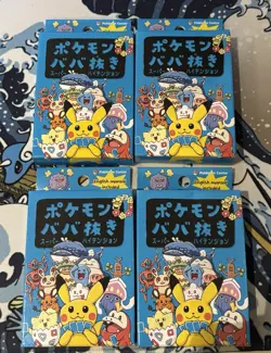 Pokemon Old Maid Deck x4 - Babanuki Super High Tension Pokemon Center Japan Blue - Image 1