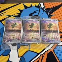 3 x Sealed Teal Mask Ogerpon SVP 123 Promo Illustration Rare Pokemon TCG - Image 1