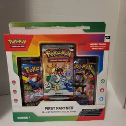 Pokemon TCG First Partners Illustration Collection Series One Box Factory Sealed - Image 1