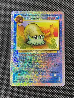2002 Pokemon Legendary Collection Reverse Holo Foil /110 Omanyte #57 LP/NM - Image 1