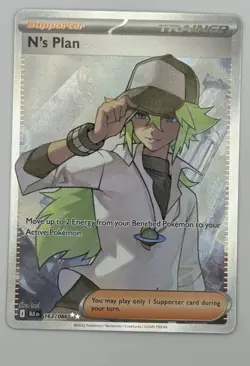 N's Plan 163/086 Sv: Black Bolt Ultra Rare Holo English Trainer Pokemon TCG - Image 1