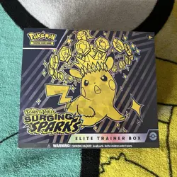 Pokemon Scarlet & Violet Surging Sparks Elite Trainer Box Pikachu English TCG - Image 1