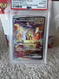 2024 Raging Bolt ex Pokemon TEF En Special Illustration Rare #208 PSA 10 Gem Mt - Image 5