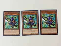 Yugioh - Toon Buster Blader x 3 - 1st Edition NM - Plus Free Holographic Card - Image 1