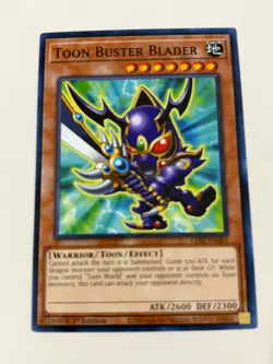 Yugioh - Toon Buster Blader x 3 - 1st Edition NM - Plus Free Holographic Card - Image 3