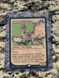 Magic The Gathering - Ancient Bronze Dragon - Showcase Commander Leg 406 - Image 1