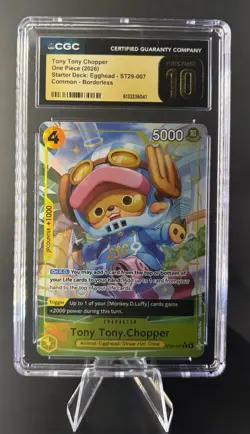 ⭐One Piece Tony Tony.Chopper Alt Art ST29-007 CGC 10 Pristine⭐ - Image 1