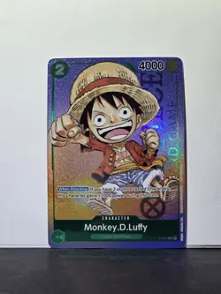 Monkey D. Luffy P-037 PR RARE Gen Con Foil 2023 One Piece Card Game English - Image 1