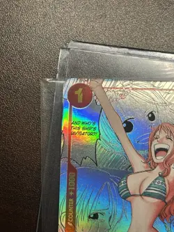 Bandai One Piece CCG Nami Manga Panel OP01-016 Special Alt Art Holo Foil English - Image 2