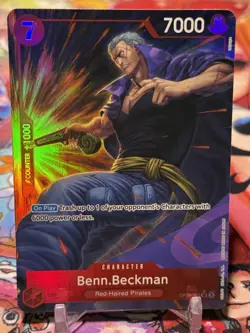 BENN BECKMAN - One Piece OP09-009 - AA Alt Art Super Rare SR Emperors New World - Image 1