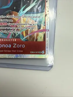 One Piece Roronoa Zoro EB04-007 SR ENGLISH OP15 NM - Image 5