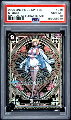 Stussy SP Alternate Art One Piece OP07-085 A Fist of Divine Speed PSA 10 - Image 1