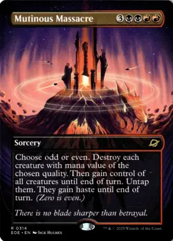 Mutinous Massacre (Borderless) R Edge of Eternities 314 NM - Image 1