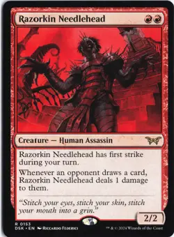 Razorkin Needlehead R Duskmourn: House of Horror 153 NM - Image 1
