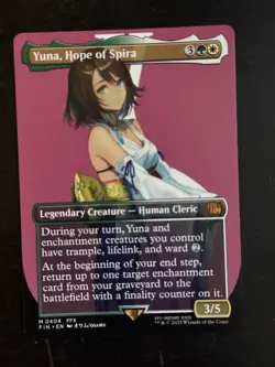 MTG Final Fantasy English Yuna, Hope of Spira Borderless 0404 Non-Foil - Image 1