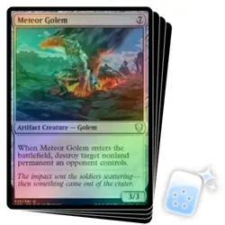 FOIL METEOR GOLEM (325) X4 Commander Legends Magic MTG MINT CARD - Image 1