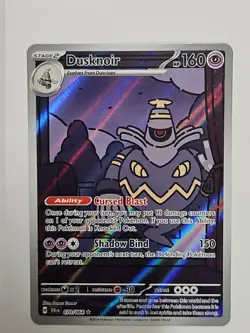 Pokemon TCG Dusknoir 070/064 Shrouded Fable Illustration Rare Holo LP - Image 1
