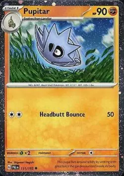 Pupitar 111/193 SV Paldea Evolved Cosmos Holo Promo Pokemon Card - NM - Image 1