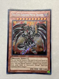 Yugioh! Red Eyes Darkness Metal Dragon LCJW-EN050 Secret Rare 1st Edition NM - Image 1