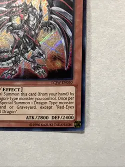 Yugioh! Red Eyes Darkness Metal Dragon LCJW-EN050 Secret Rare 1st Edition NM - Image 5