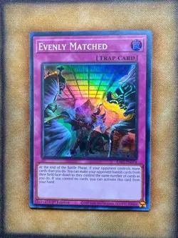 Yugioh Evenly Matched RA01-EN074 Super Rare 1st Ed NM - Image 1