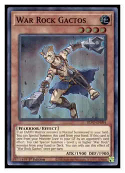 Yugioh War Rock Gactos #BLVO-EN094 Super Rare Blazing Vortex LP - Image 1