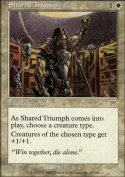 Shared Triumph Onslaught NM White Rare MAGIC THE GATHERING MTG CARD ABUGames 1bt - Image 1