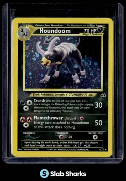 2001 POKEMON NEO DISCOVERY #4/75 HOUNDOOM HOLO - Image 1