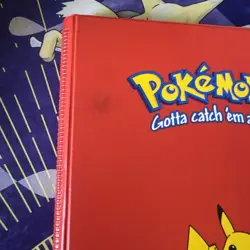 Vintage 1999 Authentic Red Pikachu Pokemon 4-Pocket Card Binder Book Album - Image 3