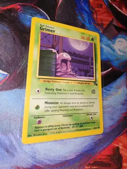 Grimer Fossil Base Set 48/62 Common Pokemon Card - Image 1