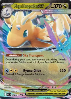 Mega Dragonite ex 152/217 ME: Ascended Heroes Pokemon Card TCG - Image 1