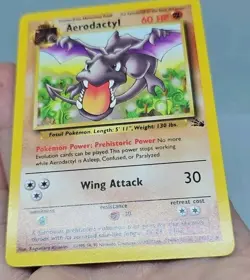 Aerodactyl Pokemon Card - 16/62 Non Holo Fossil Set Rare WOTC - LP - Image 3